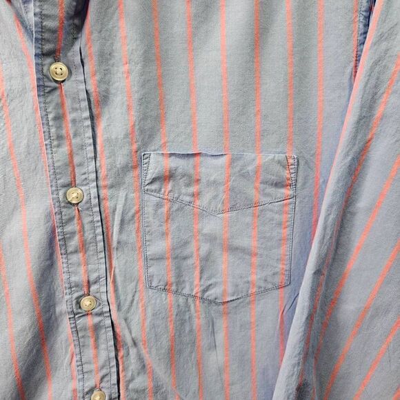 Bonobos Shirt Mens Medium Blue Pink Striped Long Sleeve Slim Fit Button Up - Picture 3 of 8